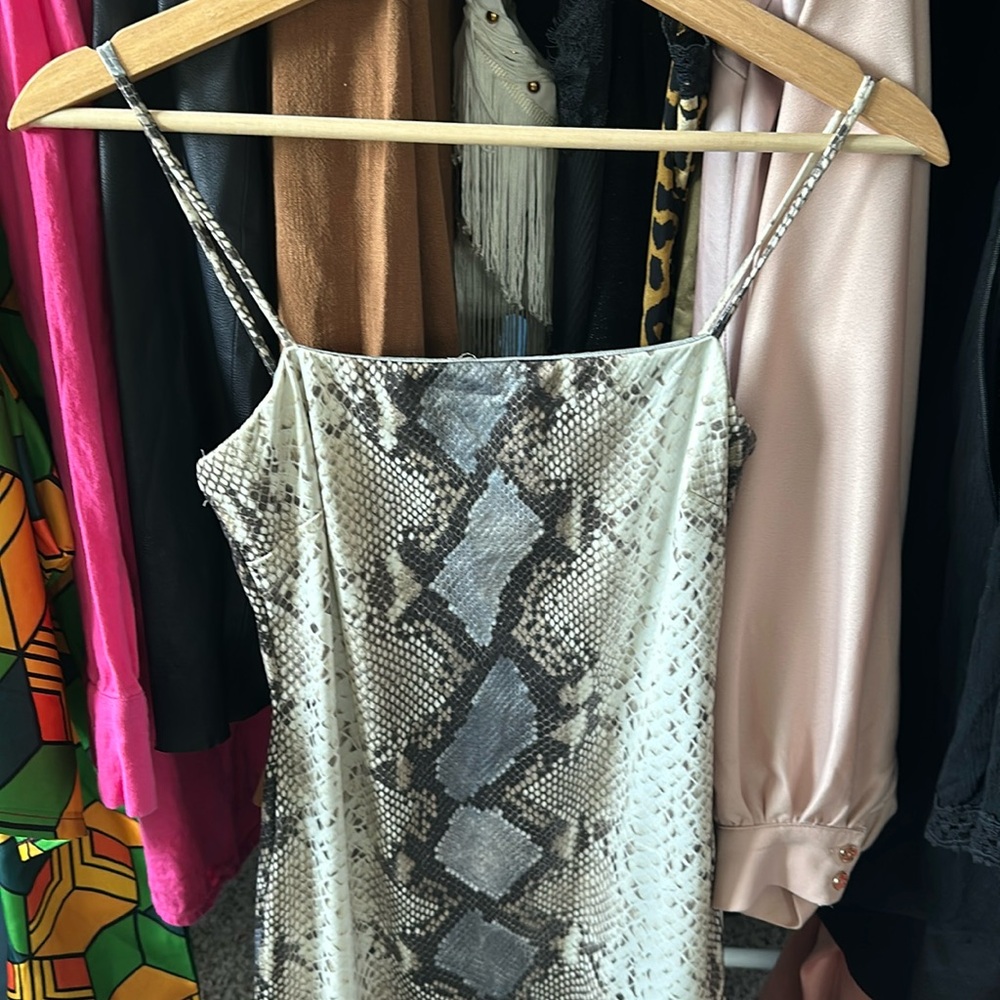 Women’s snake print dress